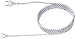 Produktbild Bachmann 313.176 Bügeleisen-Zuleitung H03RT-H 3G1,00mm² 3,0m, Grau/Weiß