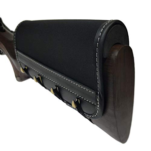 Tas Trost Leather Gun Buttstock Cheek Rest Raiser Holder (Black) #TOP7