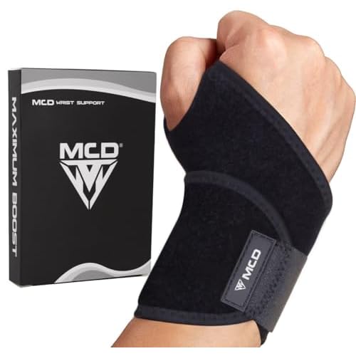 MCD Wrist Supports Comfortable, Lightweight, Hand & Wrist Braces Adjustable Wrist Compression Support Fit for both Left & Right Hand Wrist Support for Fitness, Weightlifting, Gymnastics & Relief