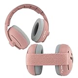 ZAZU Kinder Gehörschutz-Kopfbügel & Kopfband Set – Lärmschutz für Babys und Kleinkinder 0–48 Monate – sanft, verstellbar & anpassbar in verschiedenen Farben (Rosa)