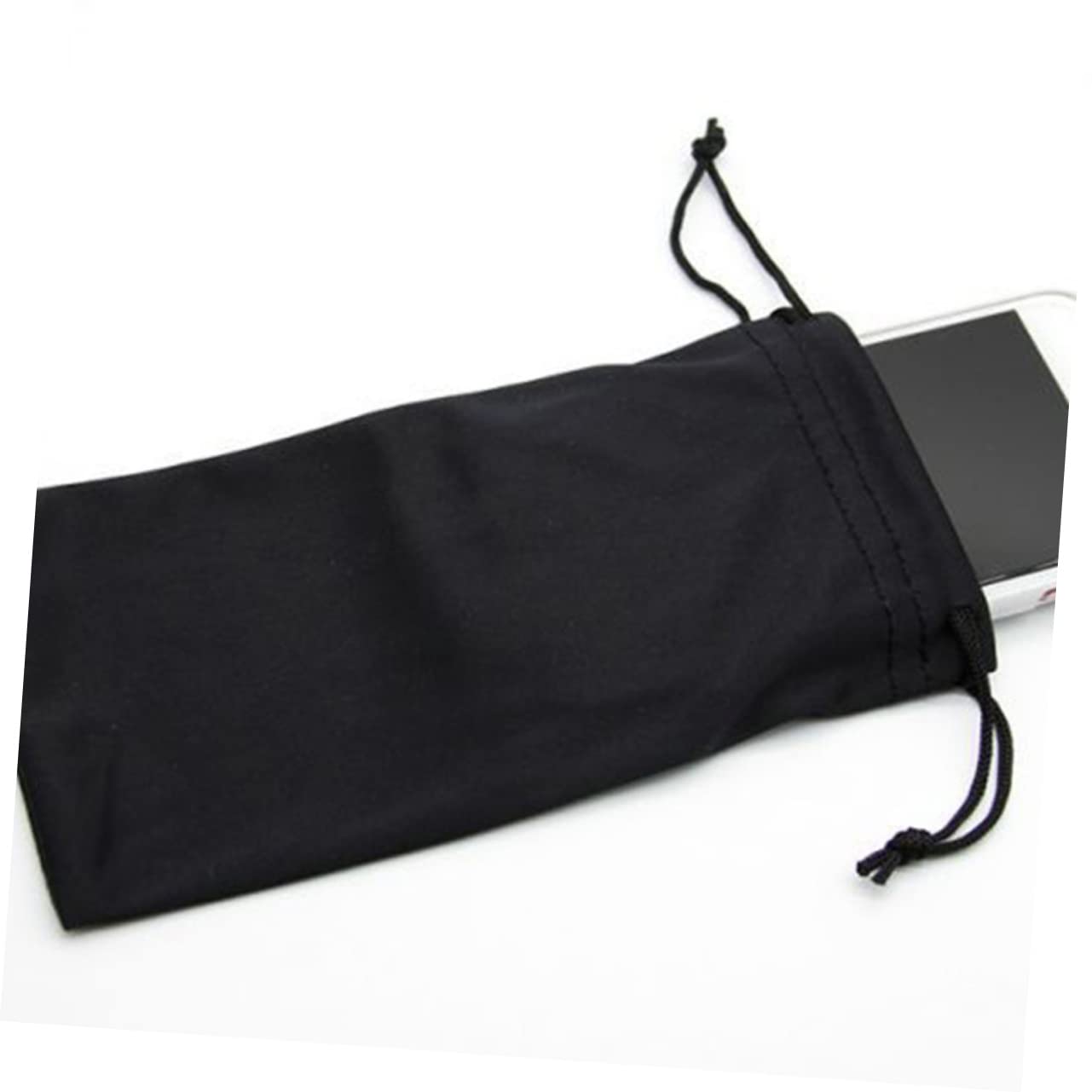 Sosoport Kordelzugtasche Für Sonnenbrillen Sonnenbrillenetui Kinderbrille Gehäuse Sonnenbrillentasche Schnee Taschen Goggle Schlankes Brillenetui Gläser Black Flanell