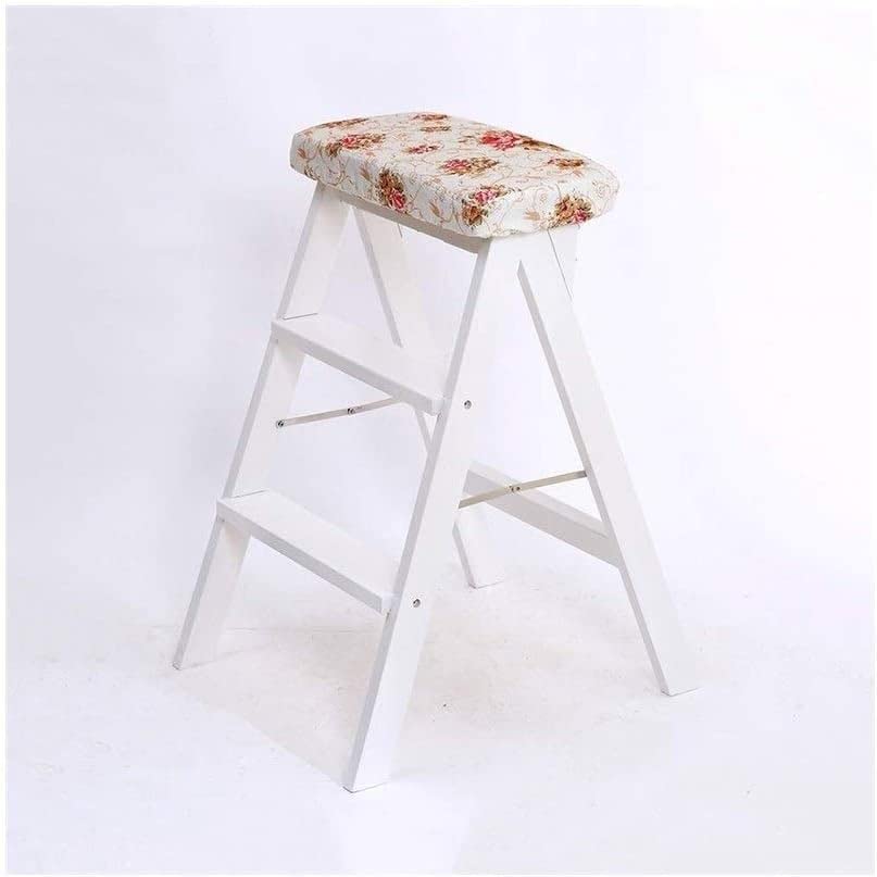 Escabeau pliant bois OKUOKA échelle ménage tabouret cuisine