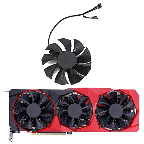 Justyet 85MM Lüfter für Grafikkarte RTX 3060 GPU Grafikkarten Kühler für Colorful GeForce RTX 3090/3080/3070/3060 | RTX 3090 Ti/3080 Ti/3070 Ti/3060 Ti Grafikkartenlüfter(lüfter-A 85mm)