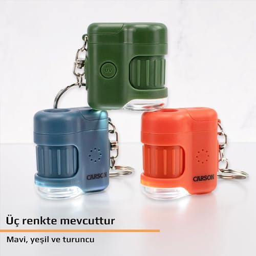 Carson MM-280G MicroMini™ Cep Mikroskobu Anahtarlık, Yeşil - Görsel 5