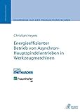  Energieeffizienter Betrieb von Asynchron-Hauptspindelantrieben in Werkzeugmaschinen