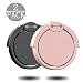 Produktbild Fingerring Ständer 2er Pack, Muanbol 360¡ã Rotary Handyhalter Finger Loop Grip Mount Universal Smartphone Ständer für iPhone 6 / 6s Plus, iPhone 7/7 Plus, Samsung Galaxy S8 / S8 -Schwarz + Rotgold
