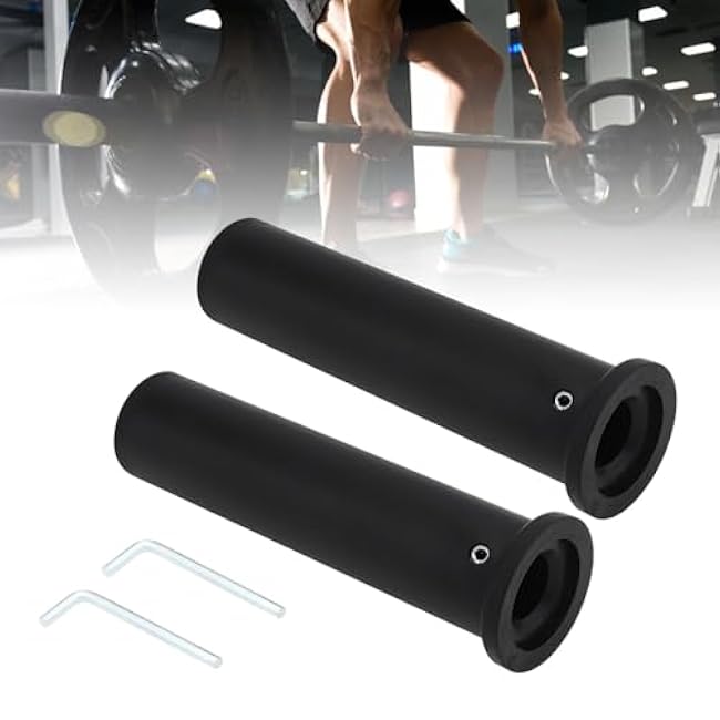 2PC Olympic Dumbbell Adapters - Convert 1 to 2 Gym Weights, Heavy Duty Sleeves for Barbell/Dumbbell Plates | Self-Locking Design | Home & Commercial Gym Equipment Tobefore