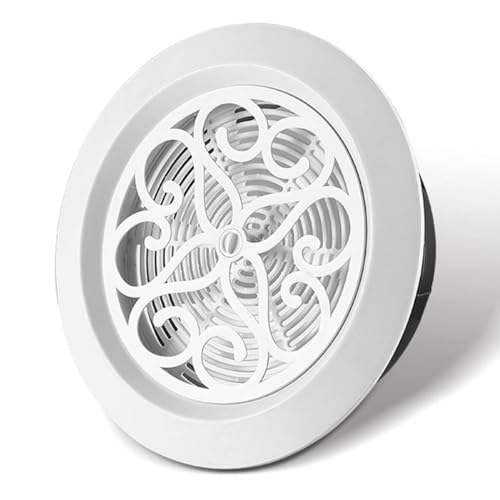 Grille de ventilation ronde pour cuisine en plastique ABS réglable