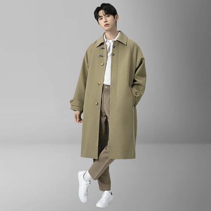 Trench ample homme gris XXL : fini les manteaux étroits et inconfortables