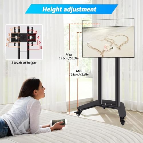 Soporte móvil para TV de 37-60 pulgadas con ruedas miniatura 5