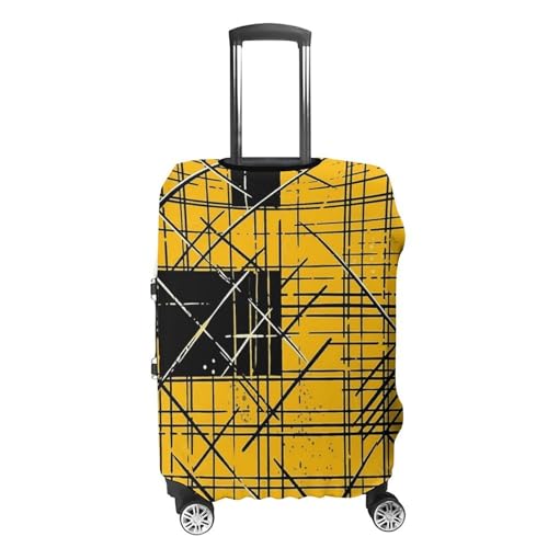 Travel Luggage Cover Suitcase Protector Black Lines Elastic Washable Suitcase Cover Anti-scratch Spandex Baggage Covers Fits 18-32 Inch Luggage, style-14