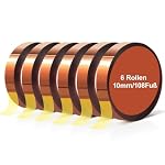 Patravious – Patravious 6 Rollen Kapton Tape,10mmX 33 m Hitzebeständiges 