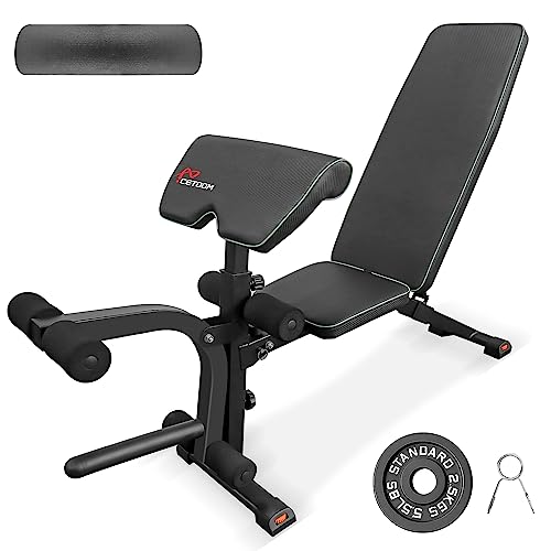 Cetoom Multi-Functional Adjustable Weight Bench For Full Body Workout – Adjustable Strength Training Bench Roman Chair Adjustable Ab Sit Up Bench Decline Bench Flat Bench #TOP2