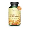 Vitamina D3 + K2 MK7 | VEGAN | Vitamine di Marca dall’Europa | K2 >99% all-trans MK-7 K2VITAL | Alta Biodisponibilità | per Ossa, Denti e Sistema Immunitario | Cruelty Free | Vegavero