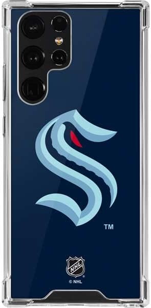 Skinit Clear Phone Case Compatible with Galaxy S22 Ultra - Officially Licensed NHL Seattle Kraken Design