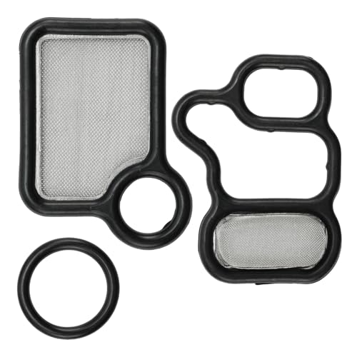 Image of Torchbeam 917-176 VVT VTEC Solenoid Gasket Valve Cover Set for Honda CR-V 2002-2009, Accord 2003-2007 2.4L, Fit 2007-2008, Element 2003-2011, Civic, Acura TSX RDX RSX, 15845-RAA-A01, 91319-PAA-A01