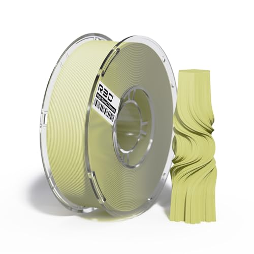 R3D PLA Pro Matte Cream Yellow High Speed Filament 1.75mm 1KG, 3D...
