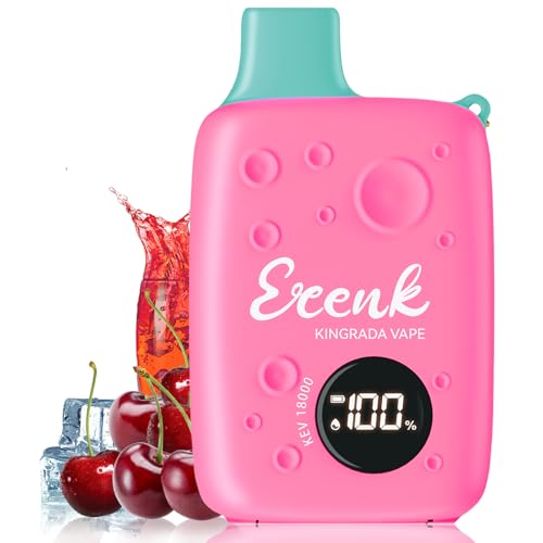 Vaper Sin Nicotina 18000 Pod Recargable Tipo C, Cigarrillo Electrónico Pantalla de Visualización LED