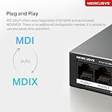 MERCUSYS MS106LP 6-Port 10/100Mbps Network Switch with 4-Port PoE+, Ethernet Splitter PoE Power up to 30 W, Compatible with 802.3af/at PDs, Power Management, Metal Case, No Configuration Required - Image 10