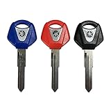 iTobest Motorcycle Blank Key Blank Uncut Key Fit For Y-amaha YZF R3 R25 R300 MT03 R125 R150 R15 R250 MT25 MT-25 MT-03,Blue Red Black