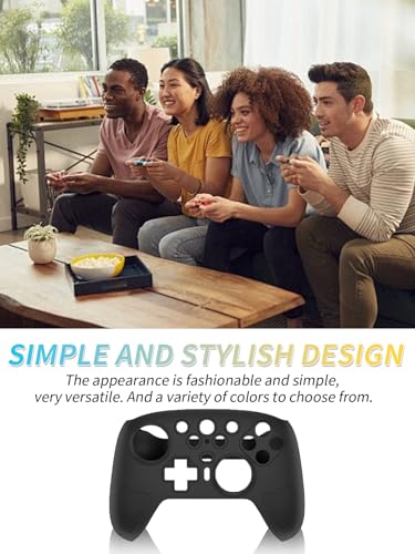 Cover for 8Bitdo Ultimate 2 game controller, yystao Protective Silicone Case compatible with 8Bitdo Ultimate 2, with Enhanced Grip and All - Round Protection,Black - Image 8