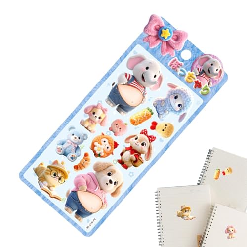 Chibi Creature Decals, Belly Illustrations, Miniature Wildlife Embellishments Laptop Wall Guitar Suitcase Luggage Notebook Envel