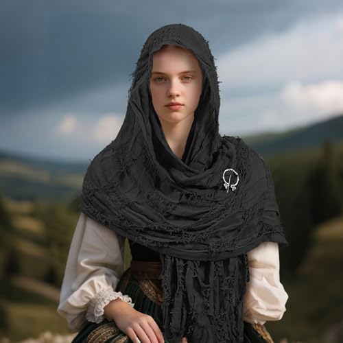 Écharpe Renaissance à capuche pour compléter un costume médiéval sans effort