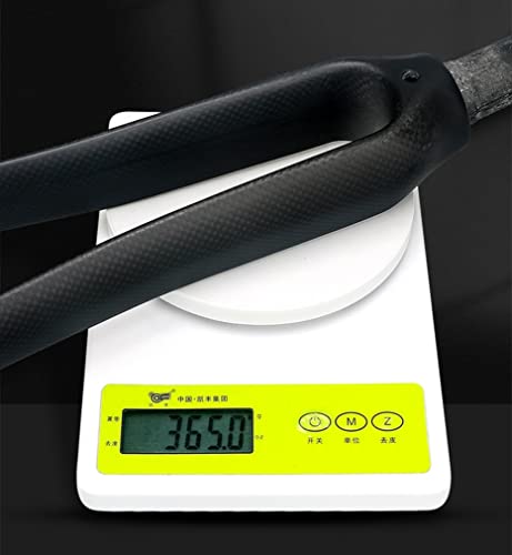 HIMALO 700C Road Bike Rigid Fork Carbon Fiber Fork Rim Brake Bicycle Front Fork 1-1/8 Threadless Quick Release 9mm(Matte White)