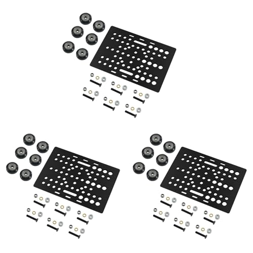 Plaques de portique à fente en V 20-80mm avec kit de roues POM solides pour machine CNC et imprimante 3D