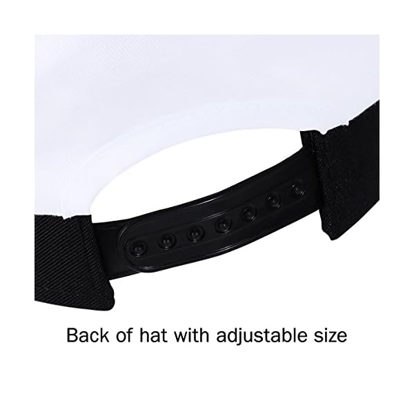 Luoem adjustable yacht captain's hat sailors sea cap navy captain hat adult sailor cosplay costume accessory (white) - image 5