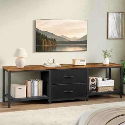 YATINEY TV Stand for TVs up to 70", Entertainment Center for Living Room