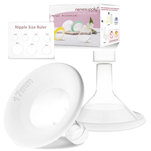 Image of Nenesupply 17mm Soft Flange Compatible with Medela Breast Pump Parts Replace 17mm Flange for Medela Acessories Compatible with Pump in Style Parts Symphony Swing Harmony Pumps and Personalfit Flex