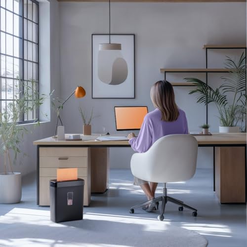 Hama Aktenvernichter P5 T2 E2 O1 (Papierschredder mit Sicherheitsstufe, DSGVO konform, Einzug für CDs/DVDs/Blu Rays/Plastikkarten, Mikroschnitt, tackerklammerfest, mit. 13l Papierkorb)