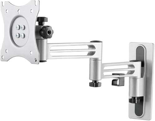 Brateck 13-32-Inch Lockable Aluminium Full-Motion RV TV Wall Mount Bracket, Metallic Grey