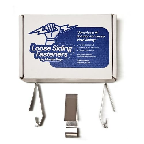 LOOSE SIDING FASTENERS Help Secure Loose Vinyl siding that Will not Lock Together or continually unlocks - Pack of 20