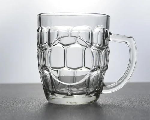 12 Canecas de Vidro de 500ml Sofisticado Qualidade Premium Serve Para Presente Bebidas Agua Suco Cer