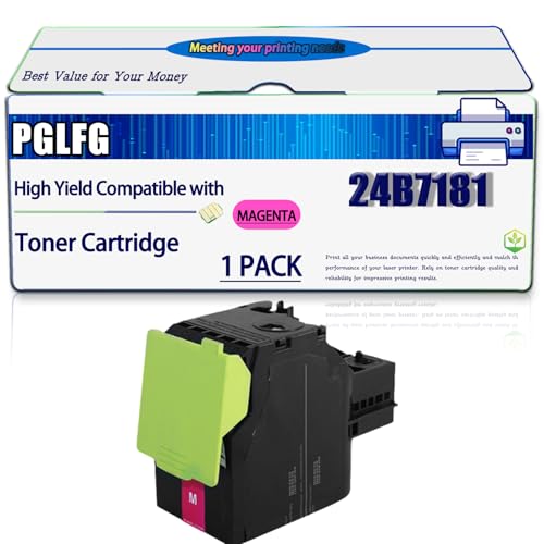 Compatible for Lexmark 24B7181 Toner Cartridge Work for C2240 XC2235 Printers, High Yield 9000 Pages, with Chip (1 Pack Magenta)