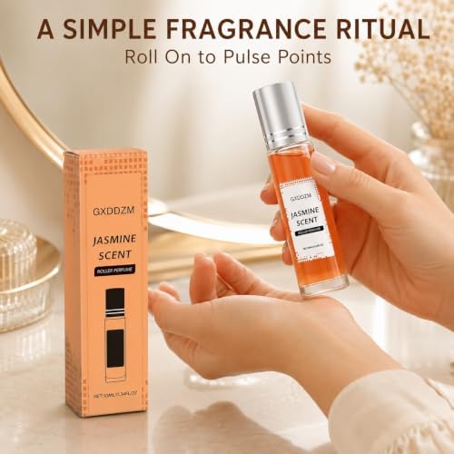 GXDDZM Jasmine Roll-On Perfume, Floral Scent, 10 mL - 4