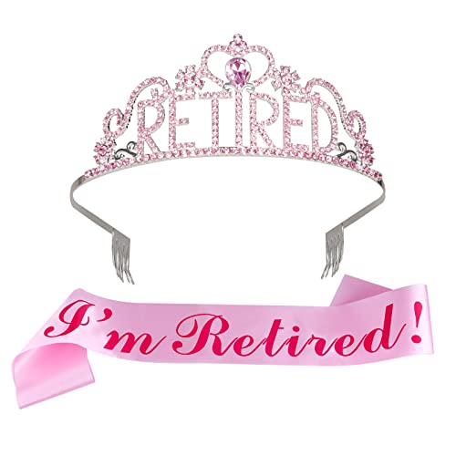 SAVITA 1 Set Corona e Fascia per Pensione, Corona