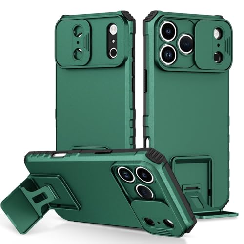 Coque iPhone 11 Pro Max avec fenêtre coulissante de protection caméra et béquille