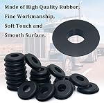 iBroPrat 55pcs Glad Hand Seals Rubber, Gladhand Washers Black Rubber Gaskets Elastic Grommets for Semi Trucks Trailers Brake Air Hose Parts Number 10028