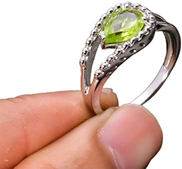 Peridot Silver Ring, Handmade Jewelry For Women, Minimalist Jewelry, 925 Solid Silver Ring, Stacking Silver Ring, Green Gemstone Ring, Bohemian Jewelry, Dainty Silver Ring, Cyber Monday Gift