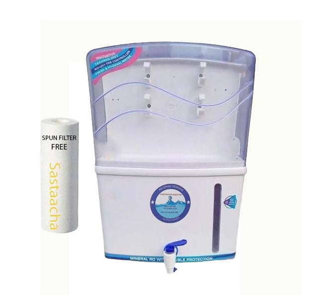 Aqua Ro Only Cabinet Abs Body For Self Assembly Capacity 12 liter With one Spun Filter (White) (Ro Cabinet only)