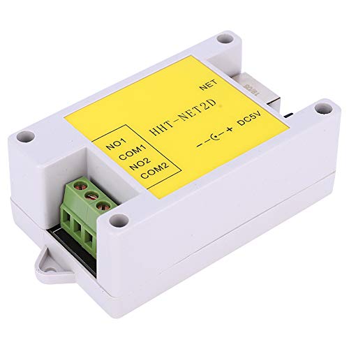 KOSDFOGE Módulo de Relé de Red IP Control Remoto de 2 Canales para Control de Hogar Inteligente DC5V HHT NET2D