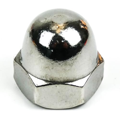 DAUMLINK® Écrou borgne forme haute DIN 1587 – Acier inoxydable A2 (V2A) | Écrou capuchon de protection | Équivalent UNI 5721 | Finition propre et sécurisée | 25 pièces – différentes tailles (M10)