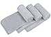 HOPESHINE Hair Towel Set of 3, Hair Drying Hand & Face Towels for Bathroom Premium Long-Staple Microfiber Hotel & Spa Bath Towels Maximum Softness and Absorbency (Sliver Grey, 16 inch X 32 inch)