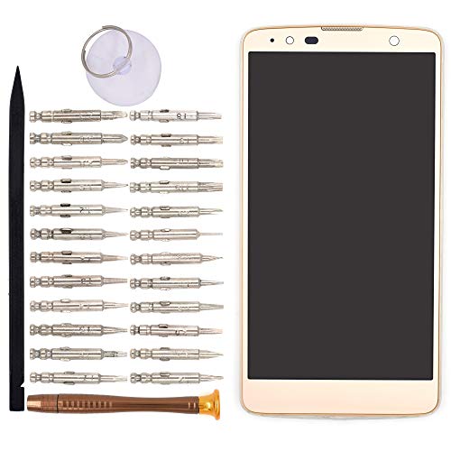 Image of LCD Digitizer Assembly with Front Housing for LG Stylus 2 Plus K550 K530F K535D MS550 K535N(Golden)