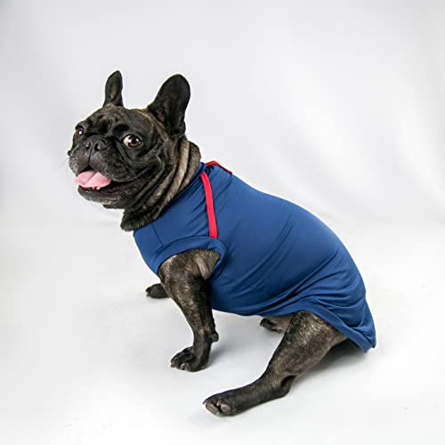 Meu Bicho Camiseta Basica Uv50 - G - Marinho (Pesc 36 X Peit 48 X Comp 40Cm)