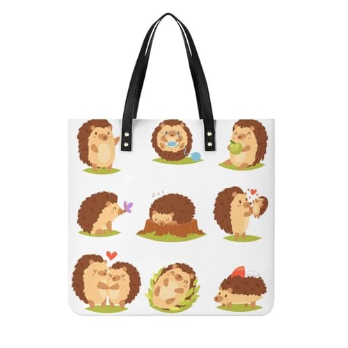 Sac de voyage hérisson finitions soignées et grand format cabas pour femme 39x39cm