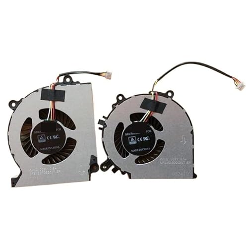 NPUOZHT Refrigerador para Clevo para NB50TK1 NB60 K670E G6 D3 E3 Shinelon DD2 DC2 Plus ZX6 CP5S1 DFS150705350T FKNC DFB451005M20T FKNB(CPU GPU Fan)